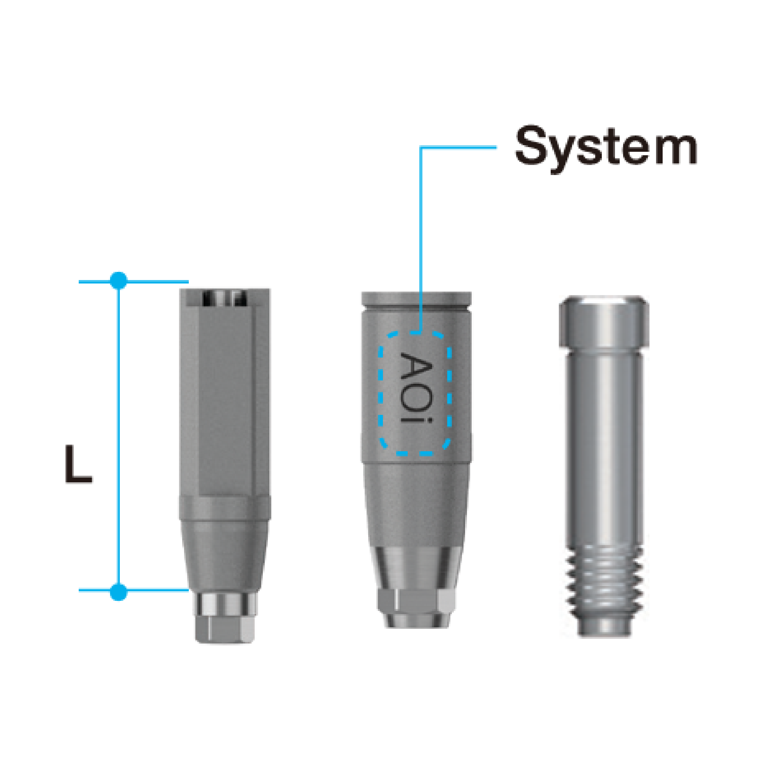 Scan Abutment [AO]　φ4/ L=13