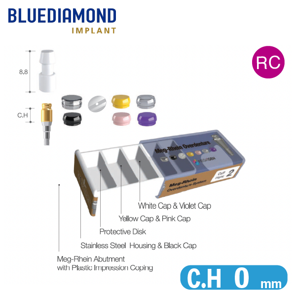 Meg-Rhein Overdenture System [BD] RC C.H=0