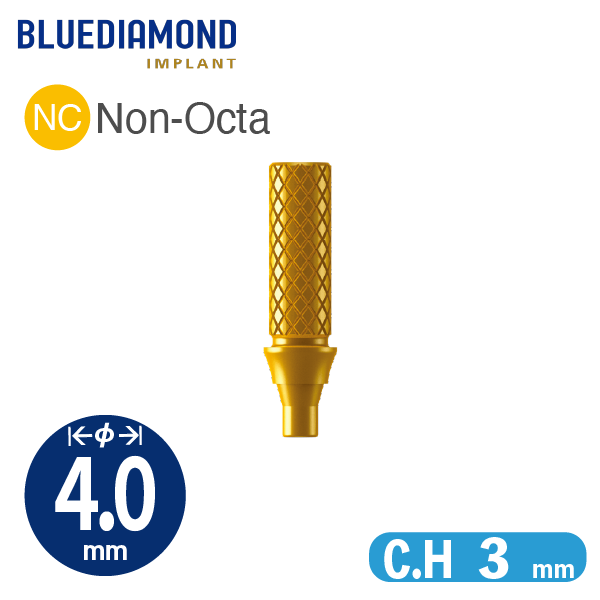 Temporary Abutment [BD] NC φ4.0 / C.H=3.0 / Non-Octa