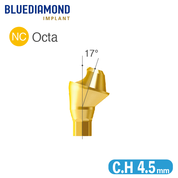 Multi-unit Angled Abutment [BD] NC C.H=4.5 / Octa